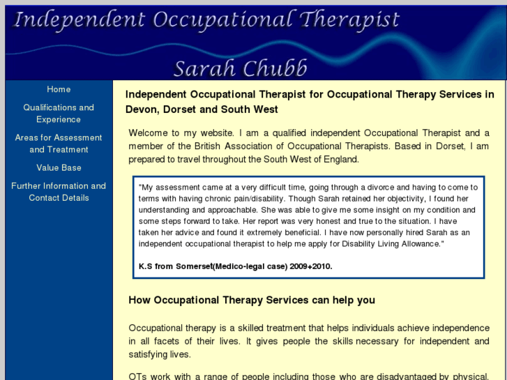 www.dorsetoccupationaltherapist.co.uk