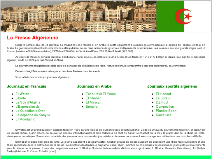 www.journauxalgeriens.fr