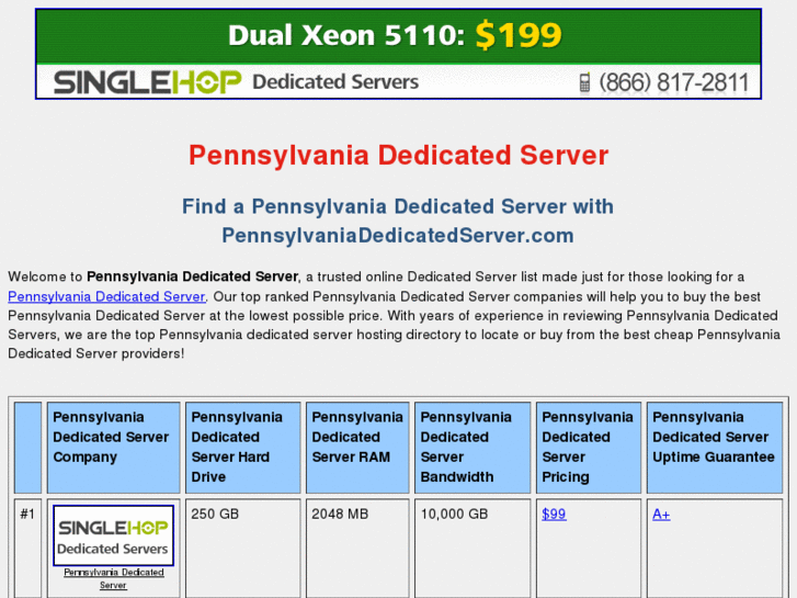 www.pennsylvaniadedicatedserver.com