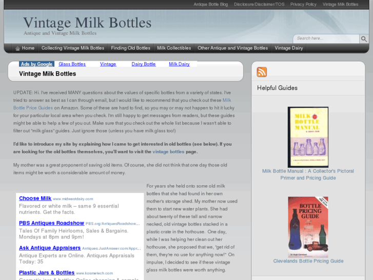 www.vintagemilkbottles.com