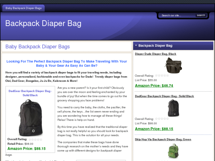 www.backpackdiaperbag.org