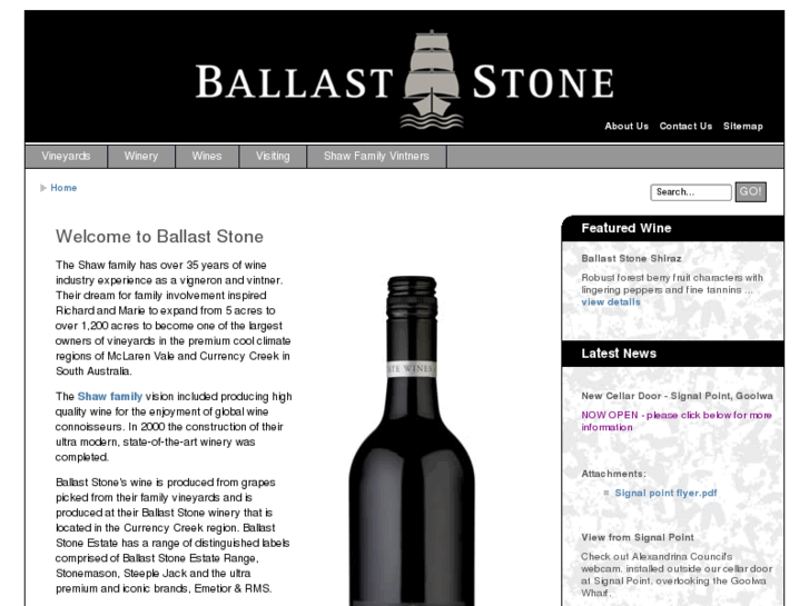 www.ballaststonewines.com