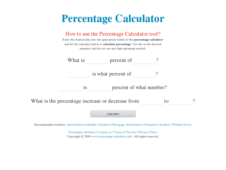 www.percentage-calculator.info