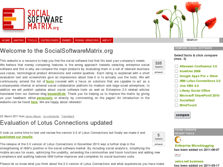 www.socialsoftwarematrix.org