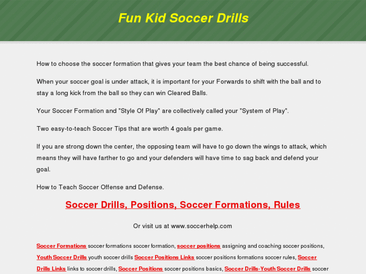 www.funkidsoccerdrills.com