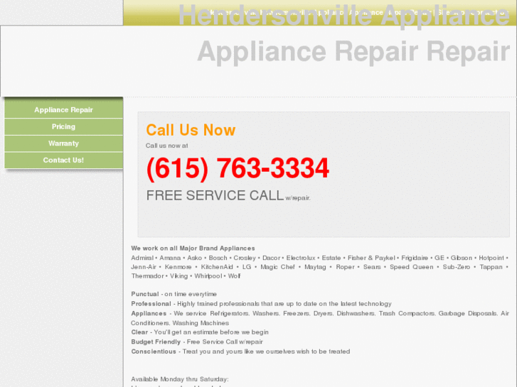 www.hendersonvilleapplianceparts.com