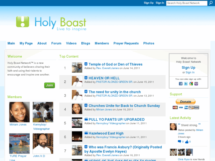 www.holyboastnetwork.com