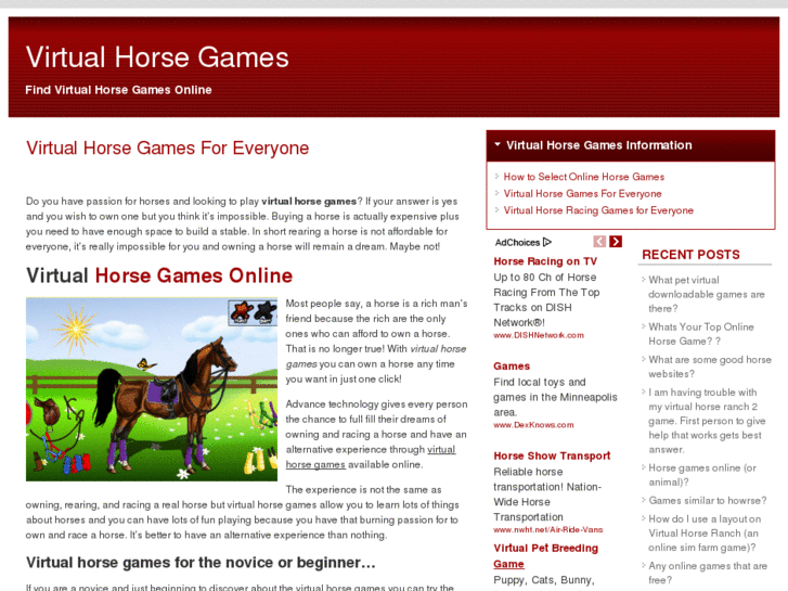 www.virtualhorsegames.org