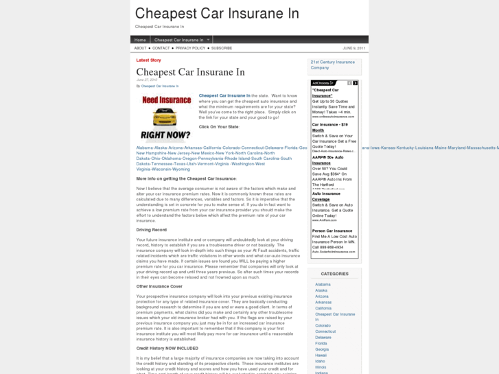 www.cheapestcarinsurancein.net