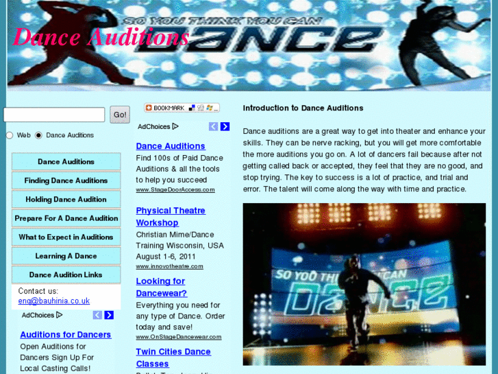 www.danceauditions.org.uk