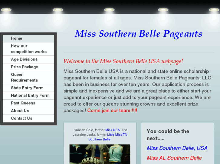 www.misssouthernbellepageants.com