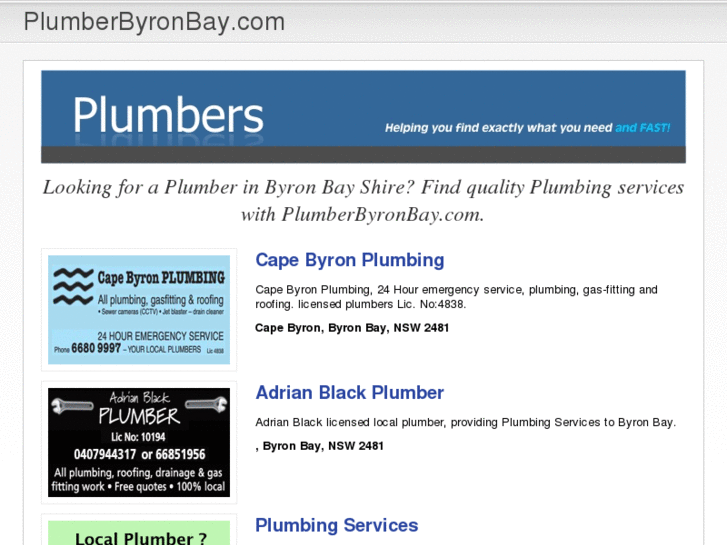 www.plumberbyronbay.com