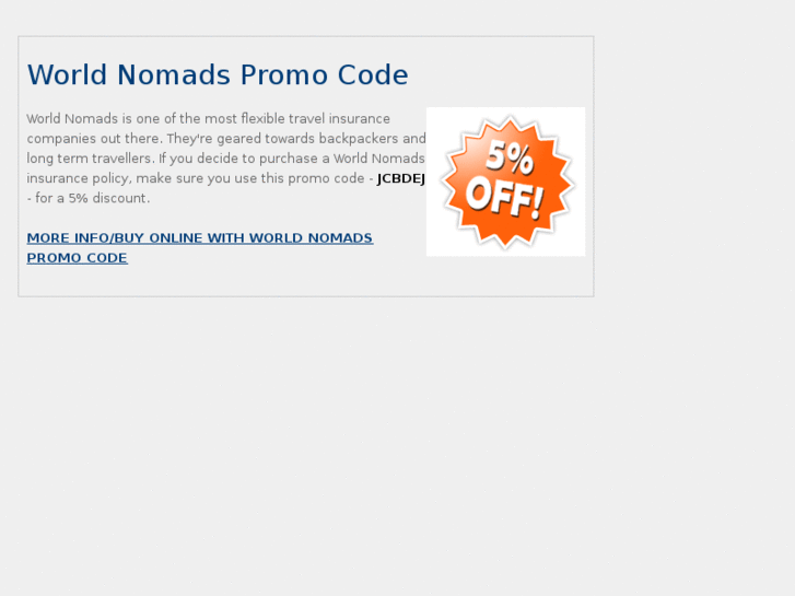 www.worldnomadspromocode.com