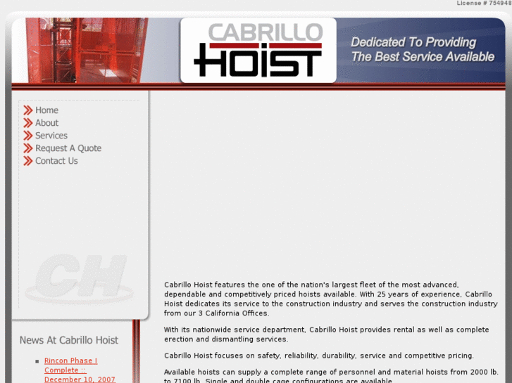 www.cabrillohoist.com