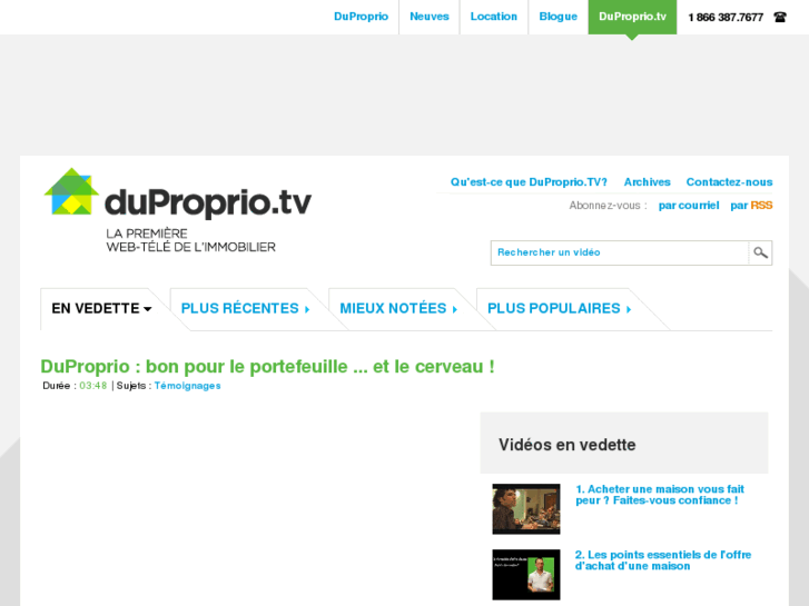 www.duproprio.tv