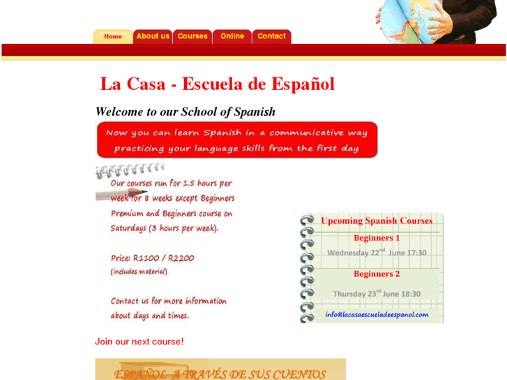 www.lacasaescueladeespanol.com