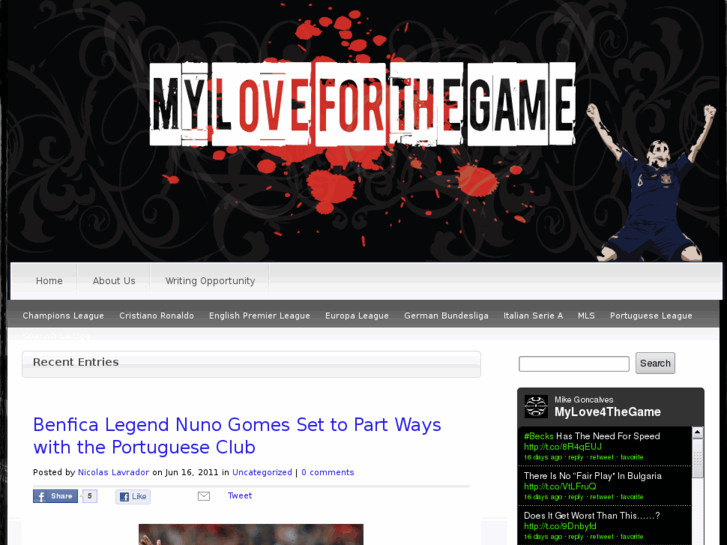 www.myloveforthegame.com