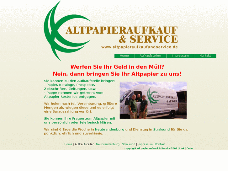 www.altpapieraufkaufundservice.de