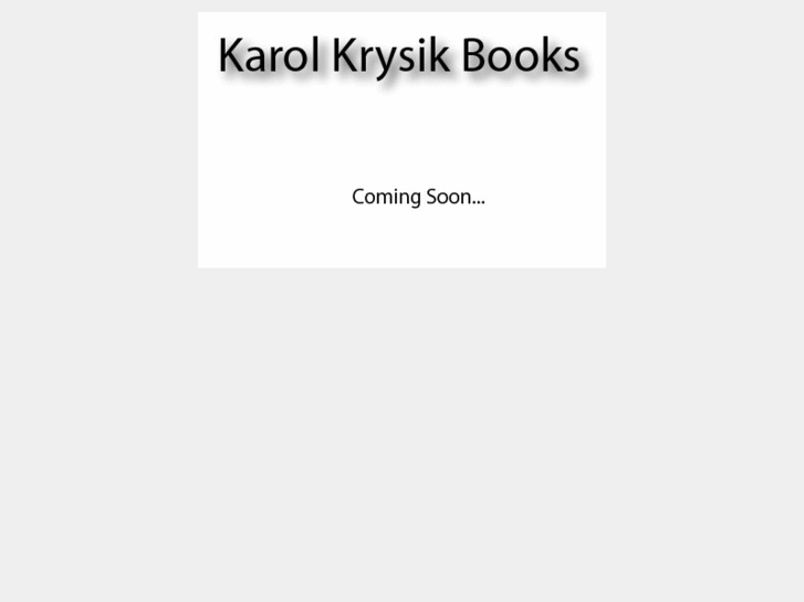 www.karolkrysikbooks.com