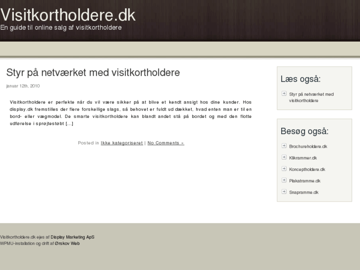 www.visitkortholdere.dk