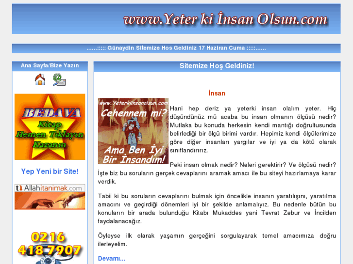 www.yeterkiinsanolsun.com