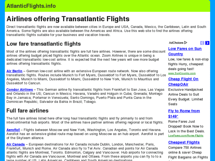 www.atlanticflights.info