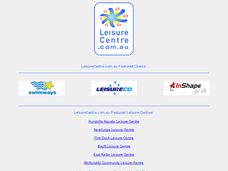 www.leisurecentre.com.au