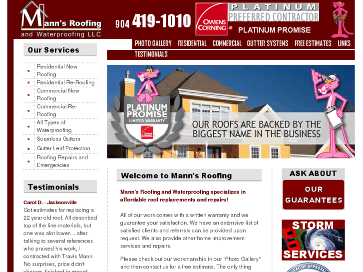 www.mannsroofing.com