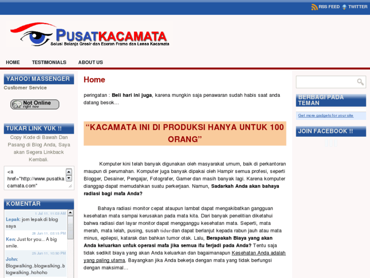 www.pusatkacamata.com