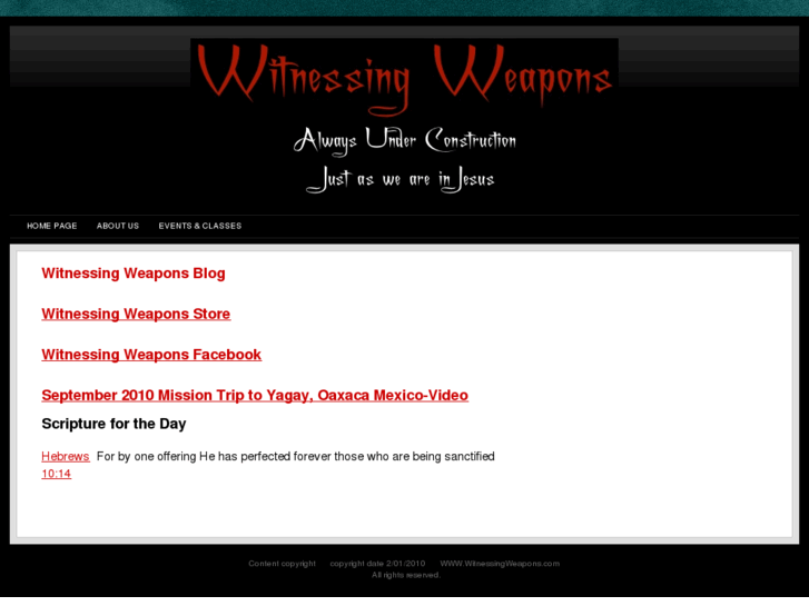 www.witnessingweapons.com