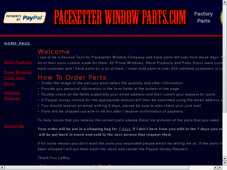 www.pacesetterwindowparts.com