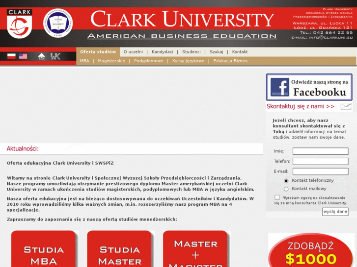 www.clarkuniversity.eu