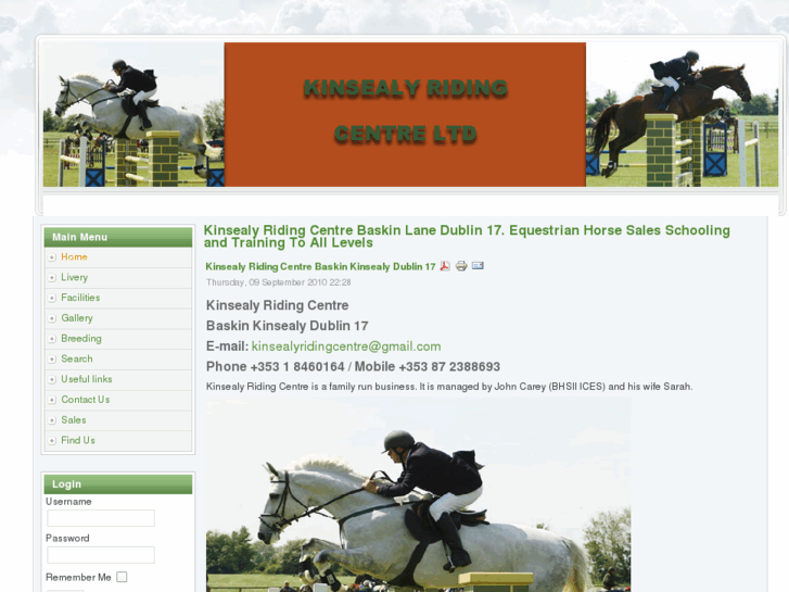 www.kinsealyridingcentre.com