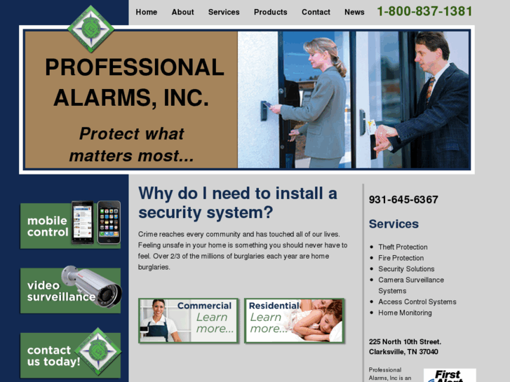 www.professionalalarms.com