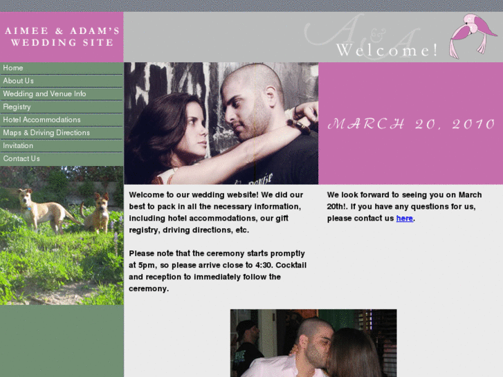 www.aimeeandadam.net