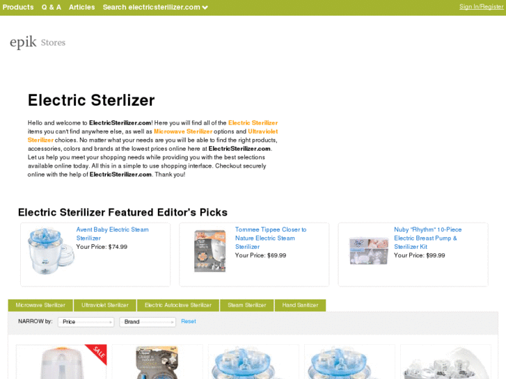 www.electricsterilizer.com