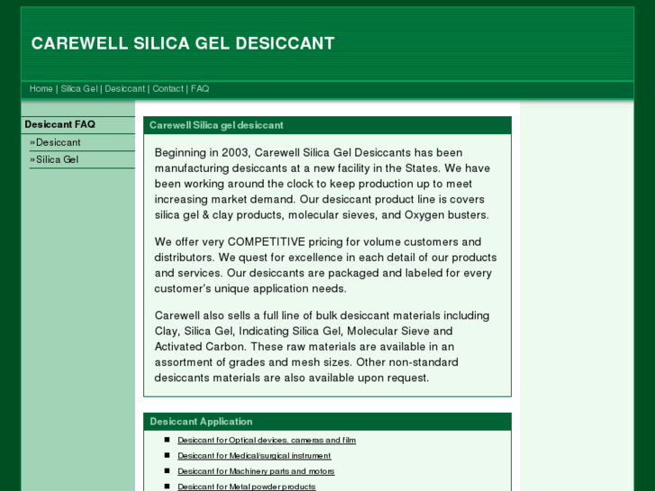 www.silicageldesiccant.net