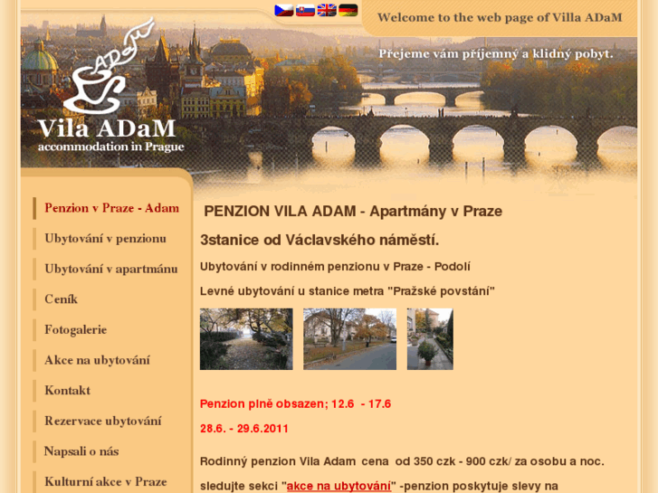 www.accommodation-adam.cz