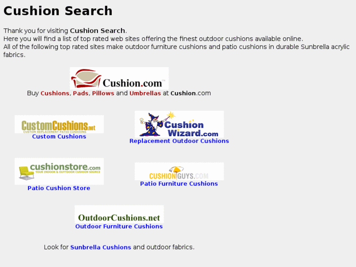www.cushionsearch.net
