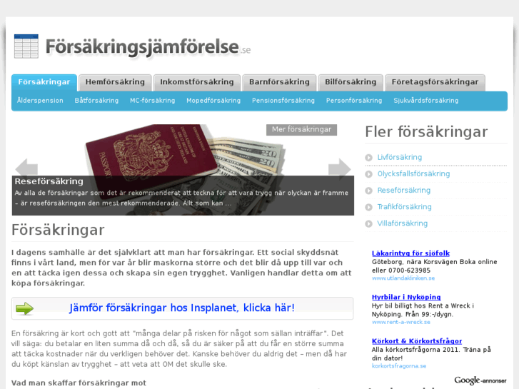 www.forsakringsjamforelse.se