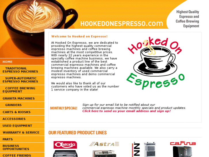 www.hookedonespresso.com