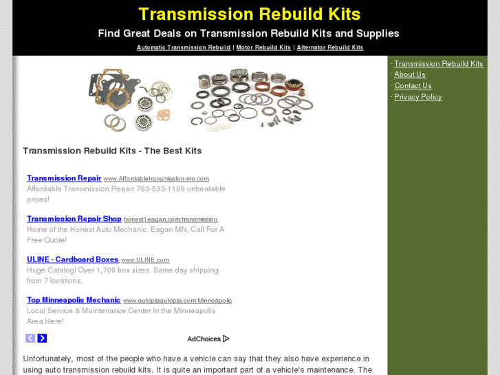 www.transmissionrebuildkits.org