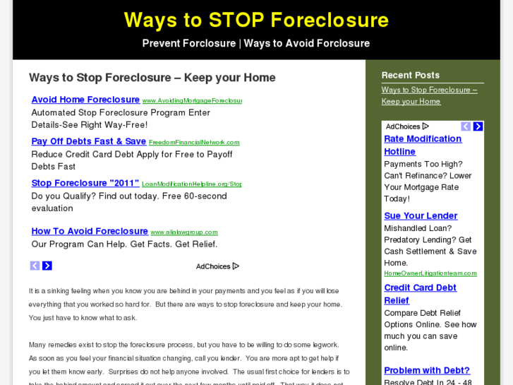 www.waystostopforeclosure.org