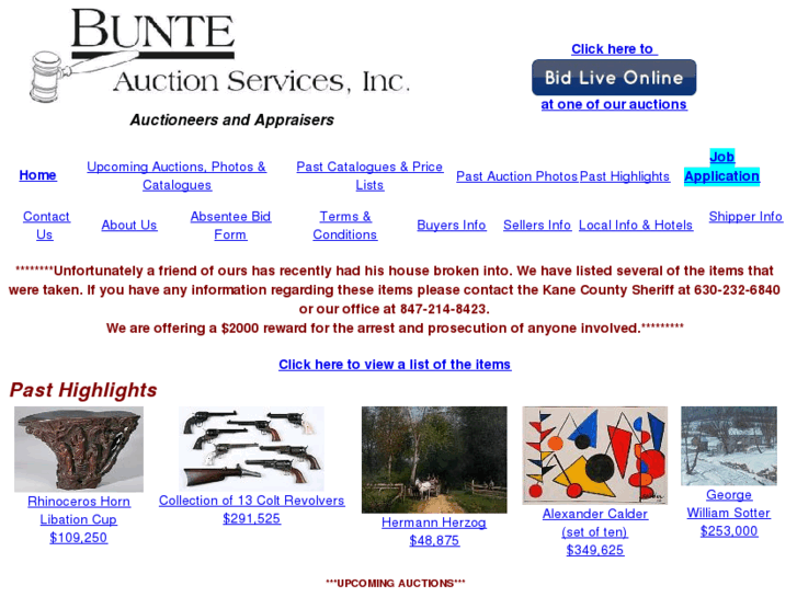 www.bunteauction.com