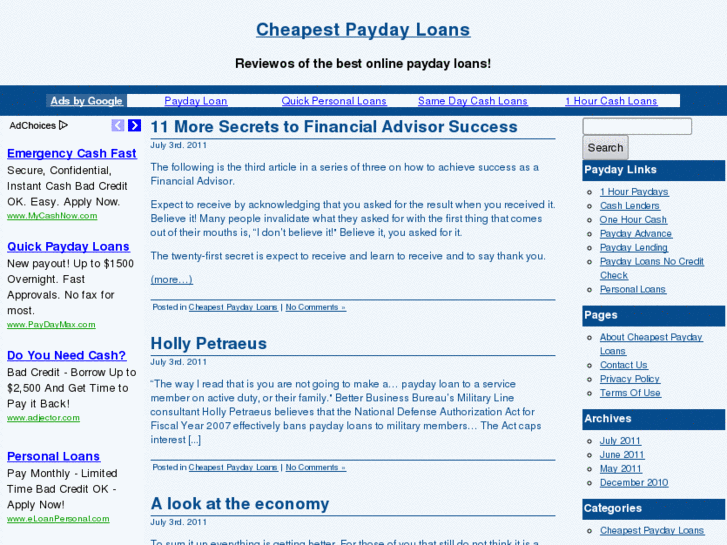 www.cheapestpaydayloans.info