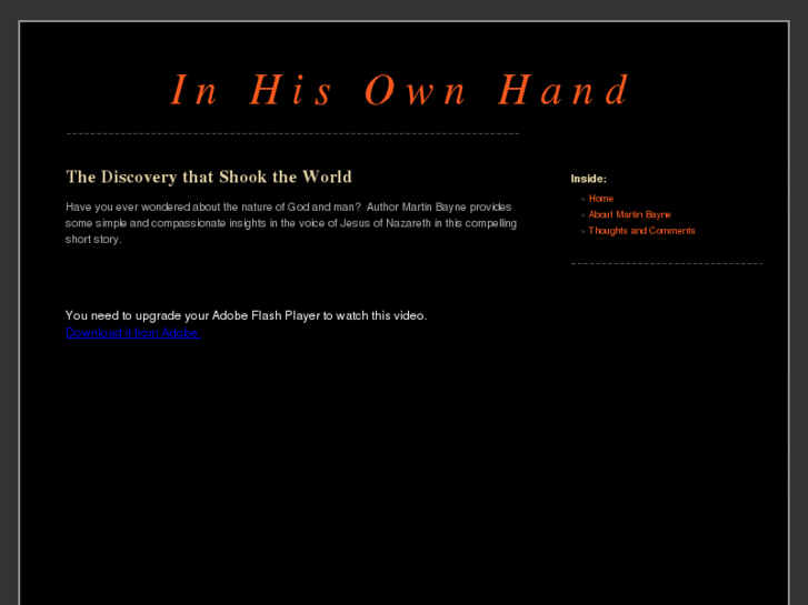 www.inhisownhand.com