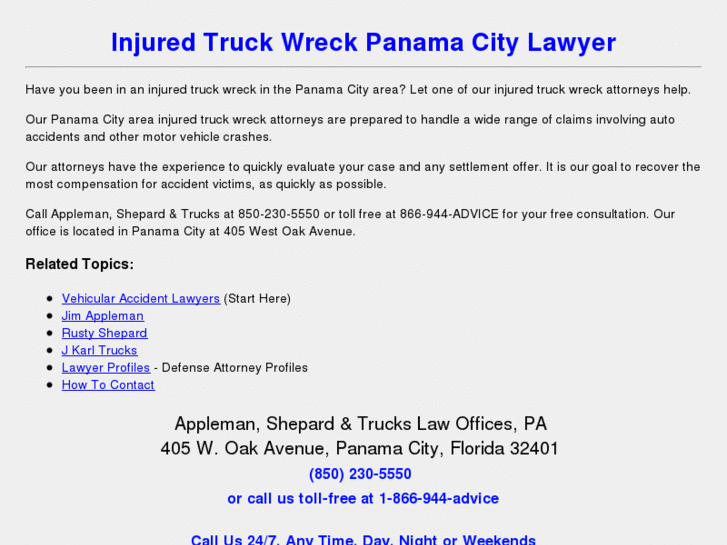 www.injuredtruckwreckpanamacitylawyer.com