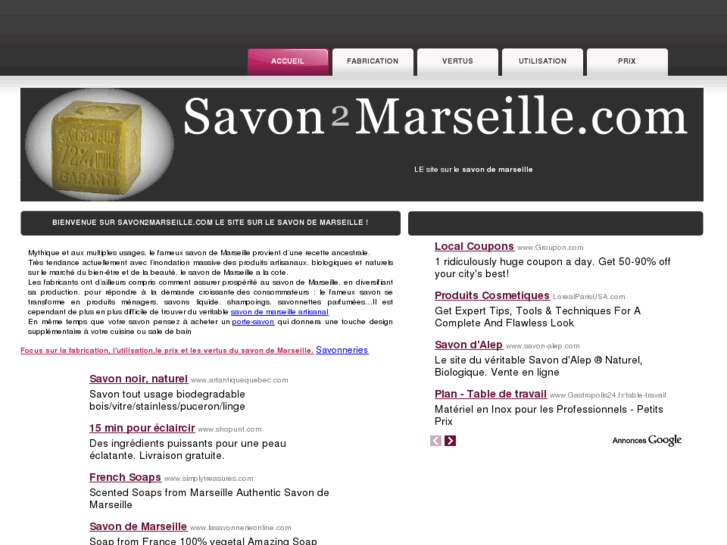 www.savon2marseille.com