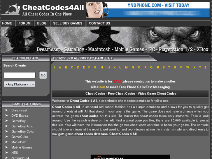 www.cheatcodes4all.com