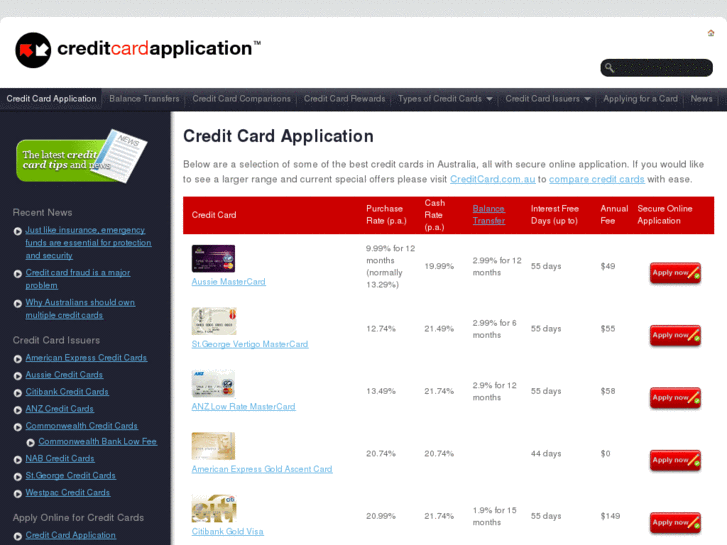 www.creditcardapplication.com.au